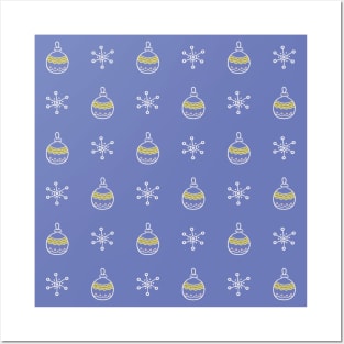 Winter holidays pattern Posters and Art